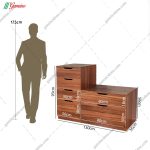 جاکفشی دو تیکه آلوا