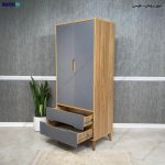 مدل کمد لباس چوبی جدید، عکس کمد لباس، کمد لباس دخترانه، کمد لباس 2 کشو هومان