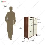 ابعاد جا کفشی داشبوردی، جاکفشی بارمان