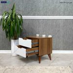 پاتختی تخت خواب آلوا، پاتختی دو کشو میز تحریر ساده و ارزان گامی نو