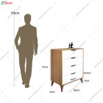 دراور 4 کشو آلوا