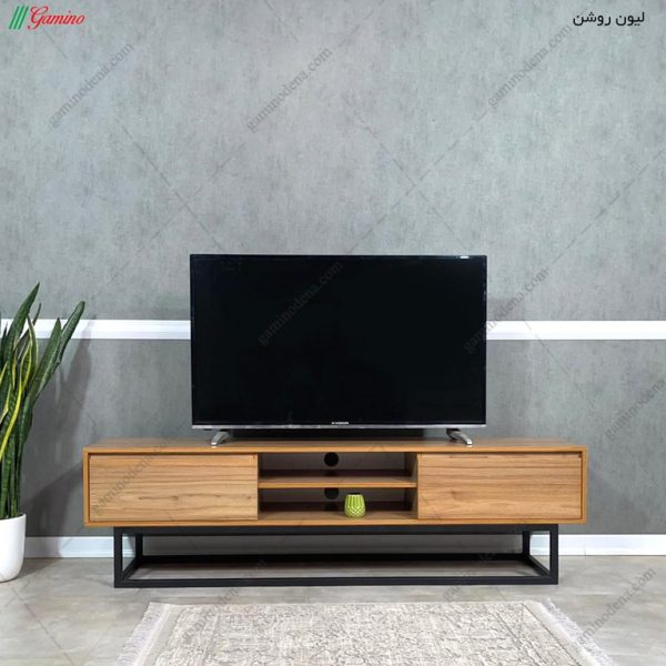 مدل میز تلویزیون دیواری ساده و شیک، میز تلویزیون آشیل ساخت گامی نو