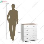 دراور 4 کشو لیوا