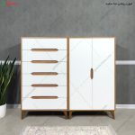 مدل کمد لباس چوبی جدید، عکس کمد لباس، کمد لباس دخترانه، کمد دراور هومان