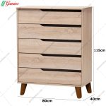 دراور 5 کشو ماهگون