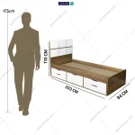 تخت خواب یک نفره کارینو گامی نو