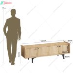 میز تلویزیون لاکچری مدرن پایه فلزی مدل تینو - Image 4