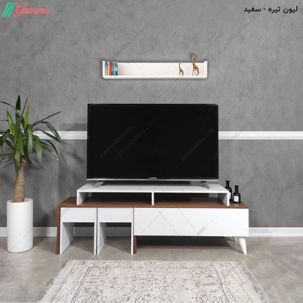 میز تلویزیون شلف دار کارینو ساخت گامی نو