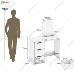 میز آرایش طلا