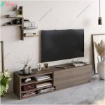 میز تلویزیون گندم + شلف