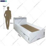 آدمک تخت خواب یک و نیم نفره ایلیا