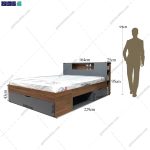 تخت خواب دو نفره سایدا گامی نو