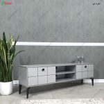 مدل میز تلویزیون دیواری ساده و شیک، میز تلویزیون قطره