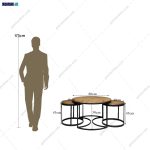 خرید میز جلو مبلی، میز جلو مبلی گلرخ، ساخته شده در مجموعه گامی نو