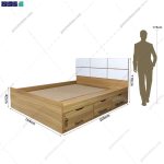 آدمک تخت خواب دو نفره آنیتا