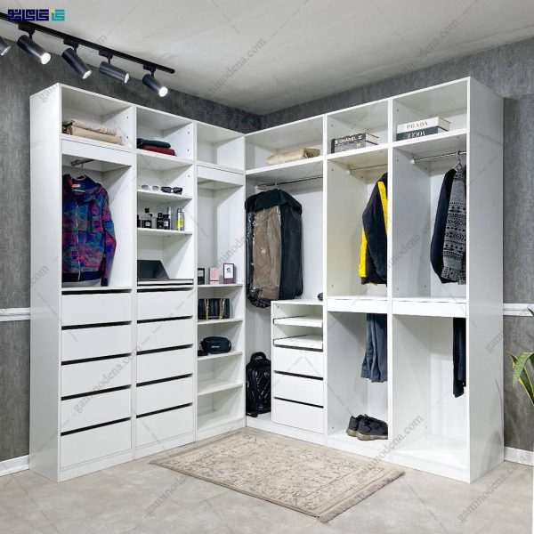 مدل کمد لباس چوبی جدید، عکس کمد لباس، کمد لباس دخترانه، کمد لباس جدید، کلوزت روم، ساخته شده در مجموعه گامی نو