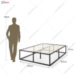 تخت خواب دو نفره شیک، تخت خواب یزدان