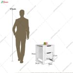 میز پاتختی دو کشو پرستو