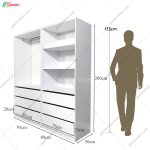 کمد لباس بدون درب سلین