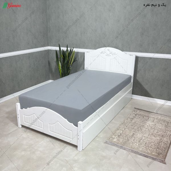 تخت خواب دخترانه یک نفره، تخت خواب کشودار پارلا