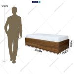 آدمک تخت خواب یک و نیم نفره قاصدک | گامی نو