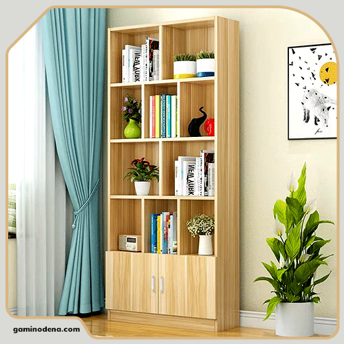 شلف کتابخانه، شلف دیواری، ساخته شده در مجموعه گامینو