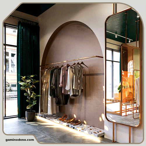 دکوراسیون داخلی مغازه، طراحی داخلی، ساخته شده در مجموعه گامی نو