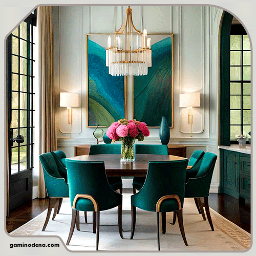 10 تکنیک طراحی دکوراسیون اتاق نهار خوری