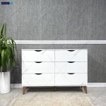 میز کنسول سفید، کنسول دراور بارمان