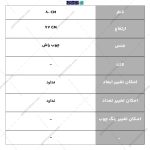 میز گرد دو نفره تنها بابونه