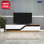 مدل میز تلویزیون دیواری ساده و شیک، میز تلویزیون گردو