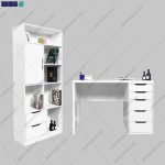 ست میز تحریر و کتابخانه مدرن السا