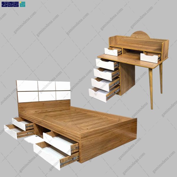 سرویس خواب ام دی اف کشودار لیام