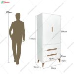 ست کمد و دراور مدرن مانلیا