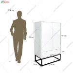 ست کمد و میز آرایش پایه فلزی حافظ