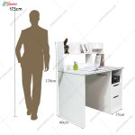 ست میز تحریر و کتابخانه کشودار صنوبر