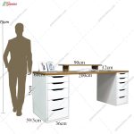 ست میز تحریر و کتابخانه مدرن کلاره