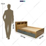 ست کمد و تخت خواب ام دی اف کیوان