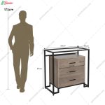 ست کمد و دراور فلزی مدرن هلسا