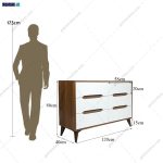 ست کمد و دراور مدرن نیلا