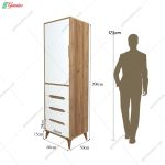 ست کمد و دراور مدرن نیلا