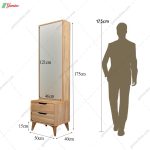 ست کمد و میز آرایش شیک و ساده آلما