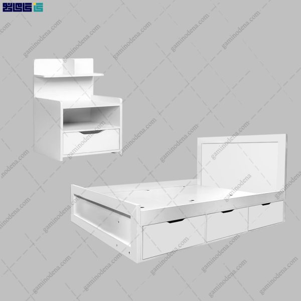 ست تخت خواب و پاتختی مدرن ثریا