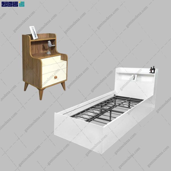 ست تخت خواب و پاتختی شعله