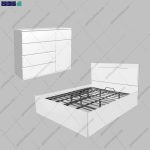 ست تخت خواب و دراور مدرن سانیا