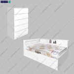 ست تخت خواب و دراور آپارتمانی آوین