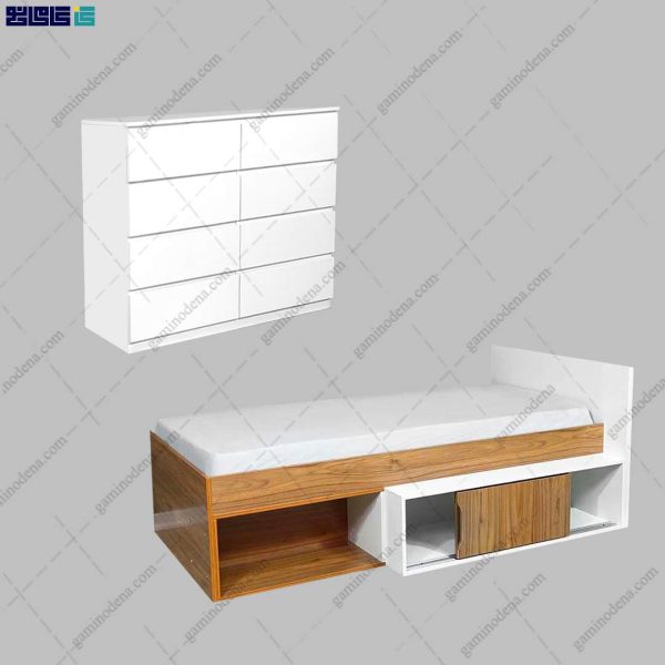 ست تخت خواب و دراور مدرن هانا