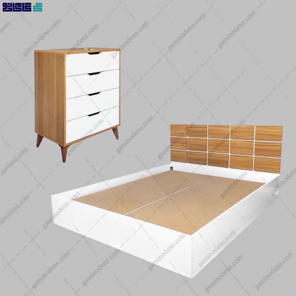 ست تخت خواب و دراور مدرن آزاده