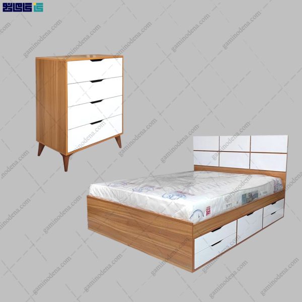 ست تخت خواب و دراور مدرن نازنین
