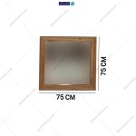 آینه مربع 75*75 مروارید گامی نو